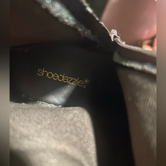 Shoe Dazzle Brown Faux Leather Over the Knee Boots👢Sz 11 - Picture 8 of 11